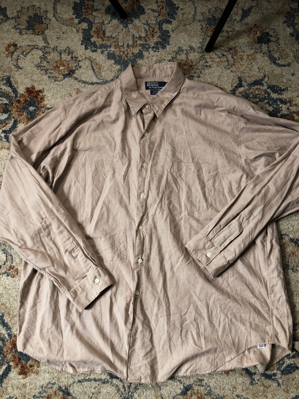 Polo Ralph Lauren Shirt Mens 2XL Kindred Check Button Down Long Sleeve Plaid